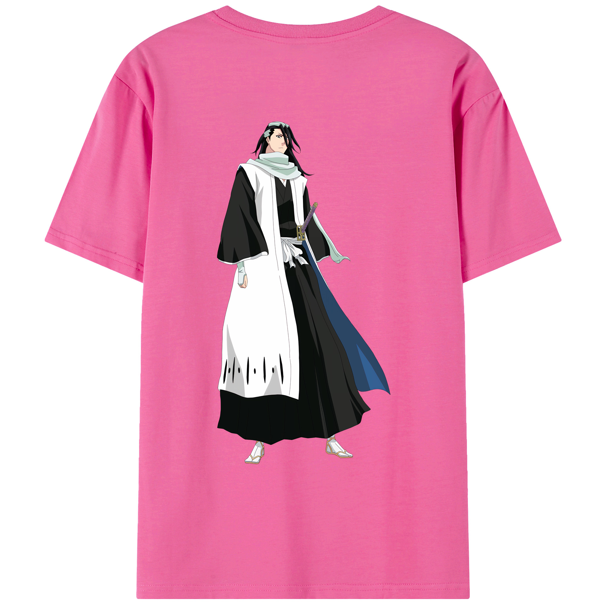 （画像用） ブリーチ くちき びゃくや BLEACH Kuchiki Byakuya レディース半袖Tシャツ(バックプリント)